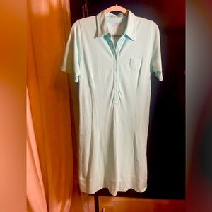 New mint green Peter Millar polo shirt dress.